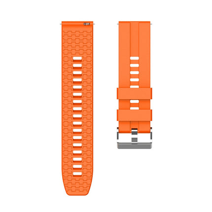 Suitable For Xiaomi Haylou Solar Watch Silicone Strap Length: 21cm(orange)-garmade.com