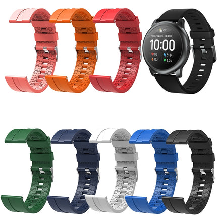 Suitable For Xiaomi Haylou Solar Watch Silicone Strap Length: 21cm(red)-garmade.com