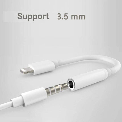 Zs-kl21836 2 PCS 8 Pin to 3.5mm Earphone Adapter Audio Adapter, Support All iOS System-garmade.com