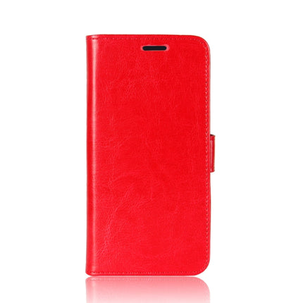 For iPhone 12 / 12 Pro R64 Texture Single Horizontal Flip Protective Case with Holder & Card Slots & Wallet& Photo Frame(Red)-garmade.com