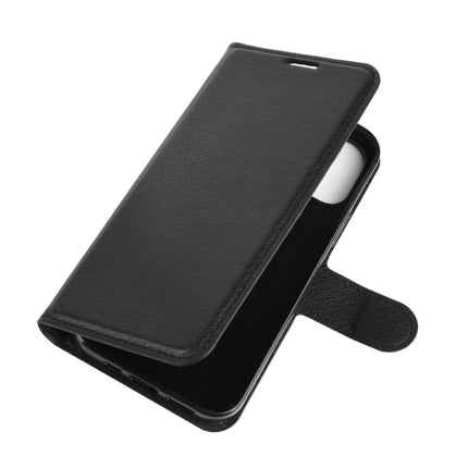 For iPhone 12 / 12 Pro Litchi Texture Horizontal Flip Protective Case with Holder & Card Slots & Wallet(Black)-garmade.com