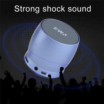EWA A150 Portable Mini Bluetooth Speaker Wireless Hifi Stereo Strong Bass Music Boom Box Metal Subwoofer, Support Micro SD Card & 3.5mm AUX(Black Gray)-garmade.com