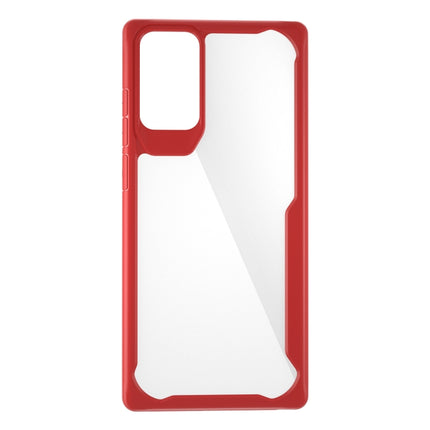 For Samsung Galaxy Note 20 Transparent PC + TPU Full Coverage Shockproof Protective Case(Red)-garmade.com