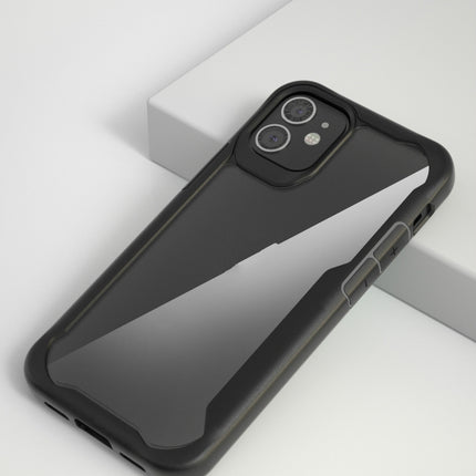 For iPhone 12 mini Transparent PC + TPU Full Coverage Shockproof Protective Case(Transparent)-garmade.com