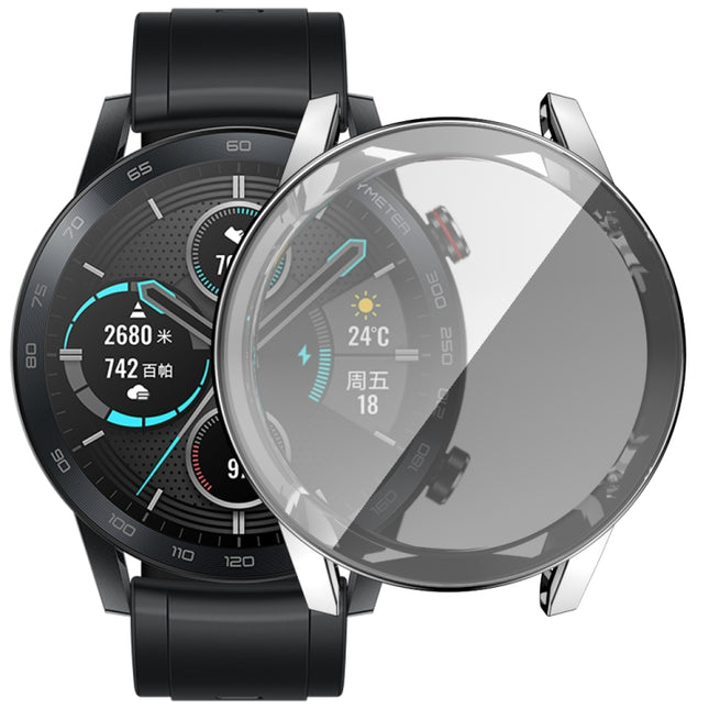 For Huawei Honor Magic 2 Plating TPU All-Inclusive Protective Shell(Silver)-garmade.com