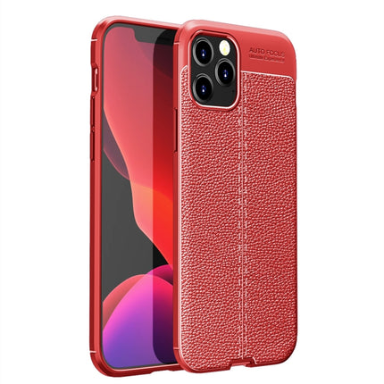 For iPhone 12 / 12 Pro Litchi Texture TPU Shockproof Case(Red)-garmade.com