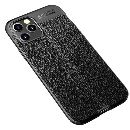 For iPhone 12 Pro Max Litchi Texture TPU Shockproof Case(Black)-garmade.com