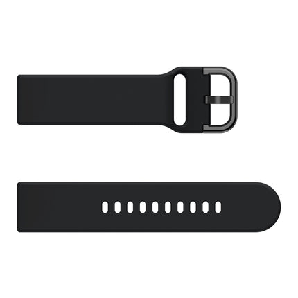 22mm For Huawei Watch GT2e/GT/GT2 46MM Color Buckle Silicone Watchband(Black)-garmade.com