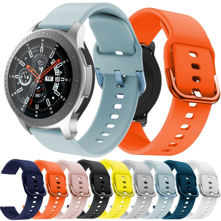 22mm For Huawei Watch GT2e/GT/GT2 46MM Color Buckle Silicone Watchband(Black)-garmade.com