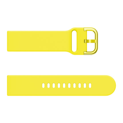22mm For Huawei Watch GT2e/GT/GT2 46MM Color Buckle Silicone Watchband(Yellow)-garmade.com