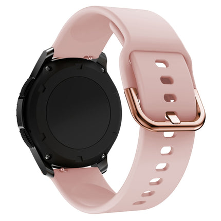 22mm For Huawei Watch GT2e/GT/GT2 46MM Color Buckle Silicone Watchband(Pink)-garmade.com