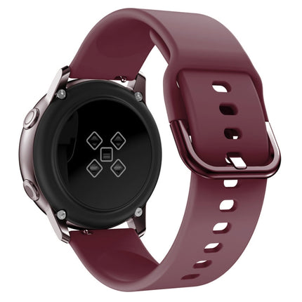22mm For Huawei Watch GT2e/GT/GT2 46MM Color Buckle Silicone Watchband(Wine Red)-garmade.com