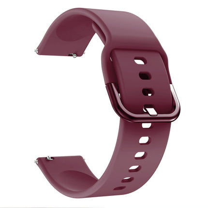 22mm For Huawei Watch GT2e/GT/GT2 46MM Color Buckle Silicone Watchband(Wine Red)-garmade.com
