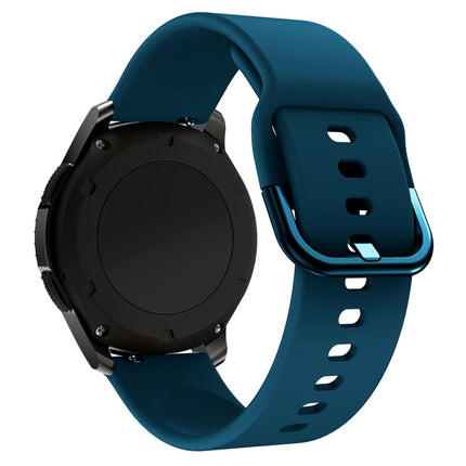 22mm For Huawei Watch GT2e/GT/GT2 46MM Color Buckle Silicone Watchband(Rock Teal)-garmade.com