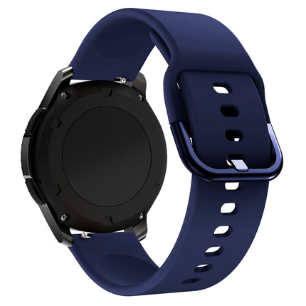 22mm For Huawei Watch GT2e/GT/GT2 46MM Color Buckle Silicone Watchband(Midnight Blue)-garmade.com