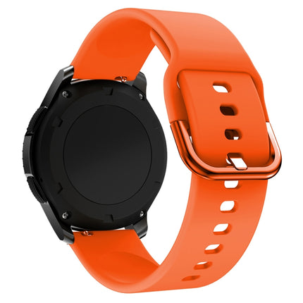 22mm For Huawei Watch GT2e/GT/GT2 46MM Color Buckle Silicone Watchband(Orange)-garmade.com