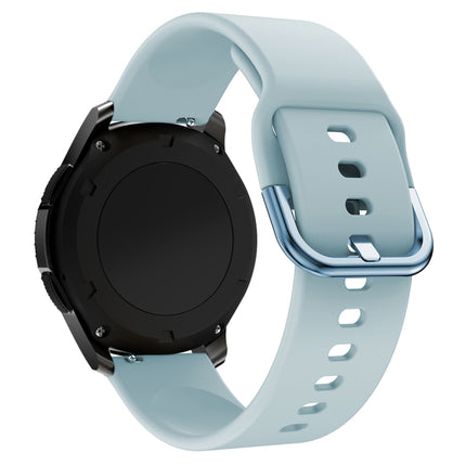 22mm For Huawei Watch GT2e/GT/GT2 46MM Color Buckle Silicone Watchband(Light Blue)-garmade.com