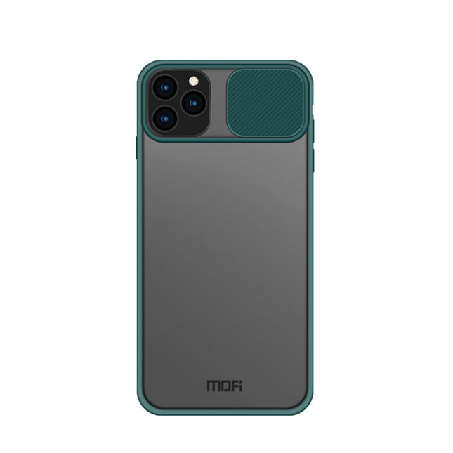 For iPhone 11 Pro MOFI Xing Dun Series Translucent Frosted PC + TPU Privacy Anti-glare Shockproof All-inclusive Protective Case(Green)-garmade.com