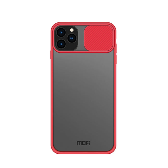 For iPhone 11 Pro MOFI Xing Dun Series Translucent Frosted PC + TPU Privacy Anti-glare Shockproof All-inclusive Protective Case(Red)-garmade.com