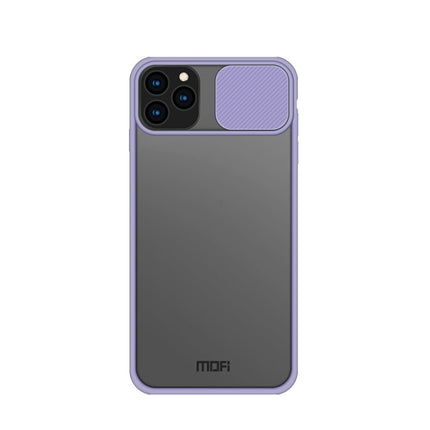 For iPhone 11 Pro MOFI Xing Dun Series Translucent Frosted PC + TPU Privacy Anti-glare Shockproof All-inclusive Protective Case(Purple)-garmade.com