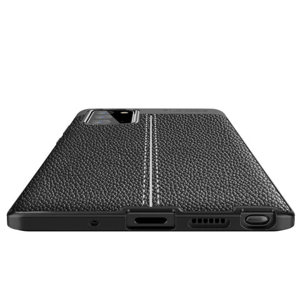 For Samsung Galaxy Note 20 Litchi Texture TPU Shockproof Case(Black)-garmade.com