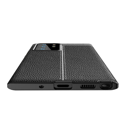 For Samsung Galaxy Note20 Ultra Litchi Texture TPU Shockproof Case(Black)-garmade.com