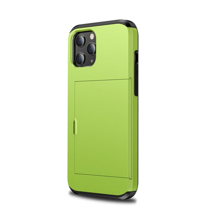For iPhone 12 mini Shockproof Rugged Armor Protective Case with Card Slot(Green)-garmade.com