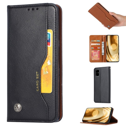 For Samsung Galaxy Note 20 Knead Skin Texture Horizontal Flip Leather Case with Photo Frame & Holder & Card Slots & Wallet(Black)-garmade.com