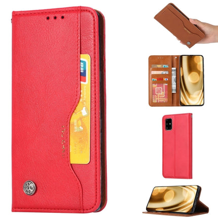 For Samsung Galaxy Note 20 Knead Skin Texture Horizontal Flip Leather Case with Photo Frame & Holder & Card Slots & Wallet(Red)-garmade.com