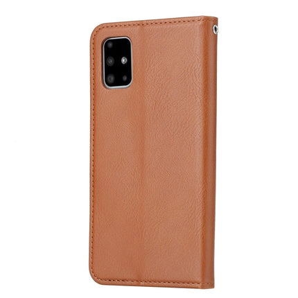 For Samsung Galaxy Note 20 Knead Skin Texture Horizontal Flip Leather Case with Photo Frame & Holder & Card Slots & Wallet(Brown)-garmade.com