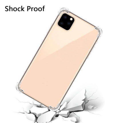 For iPhone 12 / 12 Pro Four-Corner Anti-Drop Ultra-Thin Transparent TPU Phone Case(Transparent)-garmade.com