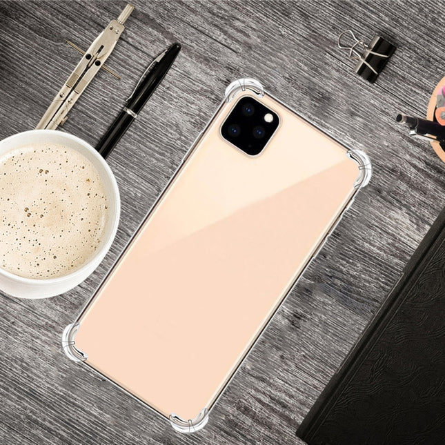 For iPhone 12 mini Four-Corner Anti-Drop Ultra-Thin Transparent TPU Phone Case(Transparent)-garmade.com