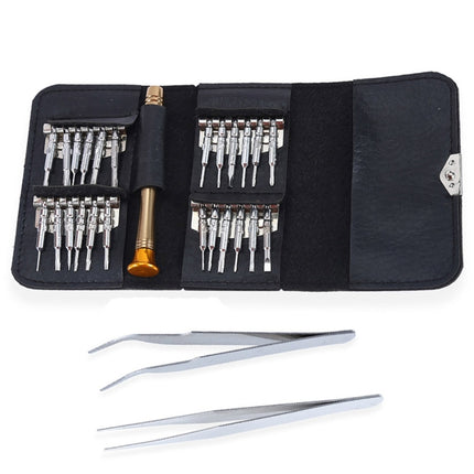 27 in 1 Magnetic Suction Portable Wallet Type Screw Driver Set Mobile Phone Tablet Maintenance Tool-garmade.com