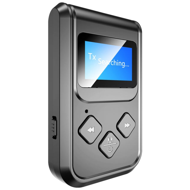 T15 2 in 1 Bluetooth 5.0 Music Receiver Transmitter with Screen-garmade.com