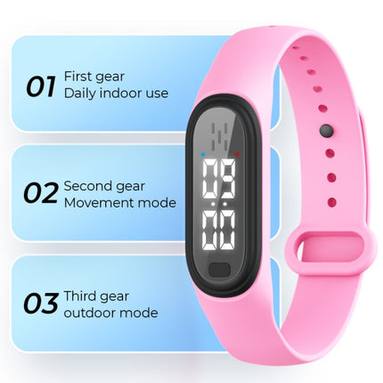 Q2 Outdoor Ultrasonic Electronic Mosquito Repellent Bracelet, Support Three-gear Mode & Time Display(White)-garmade.com