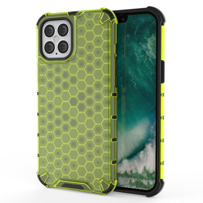 For iPhone 12 mini Shockproof Honeycomb PC + TPU Case(Green)-garmade.com