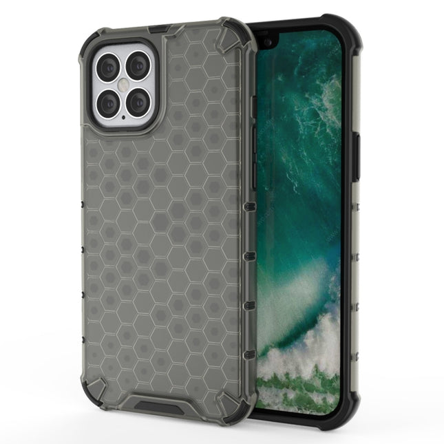 For iPhone 12 mini Shockproof Honeycomb PC + TPU Case(Grey)-garmade.com
