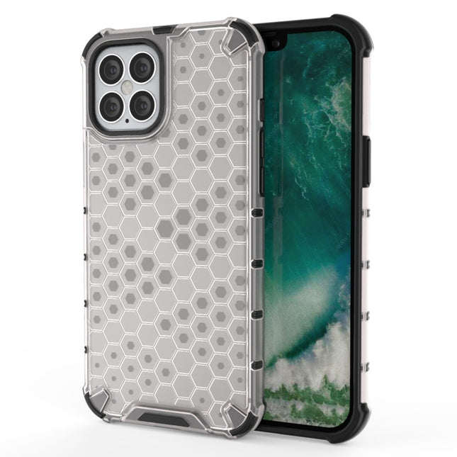 For iPhone 12 mini Shockproof Honeycomb PC + TPU Case(White)-garmade.com