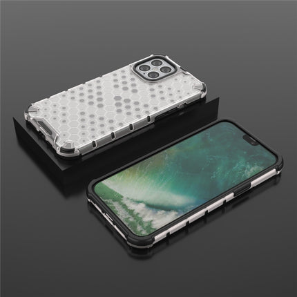 For iPhone 12 mini Shockproof Honeycomb PC + TPU Case(White)-garmade.com