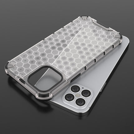 For iPhone 12 / 12 Pro Shockproof Honeycomb PC + TPU Case(White)-garmade.com