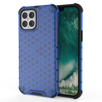 For iPhone 12 Pro Max Shockproof Honeycomb PC + TPU Case(Blue)-garmade.com