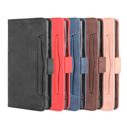 For Samsung Galaxy Note20 Ultra Wallet Style Skin Feel Calf Pattern Leather Case with Separate Card Slot(Red)-garmade.com