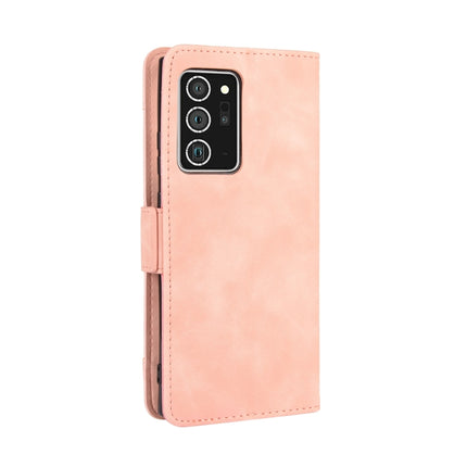 For Samsung Galaxy Note20 Ultra Wallet Style Skin Feel Calf Pattern Leather Case with Separate Card Slot(Pink)-garmade.com
