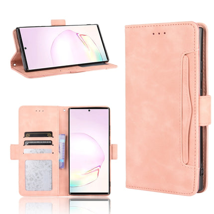 For Samsung Galaxy Note20 Ultra Wallet Style Skin Feel Calf Pattern Leather Case with Separate Card Slot(Pink)-garmade.com
