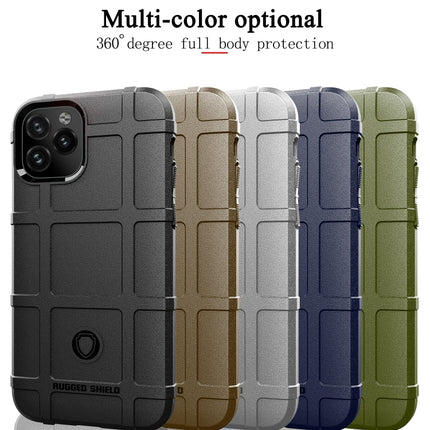 For iPhone 12 / 12 Pro Full Coverage Shockproof TPU Case(Army Green)-garmade.com