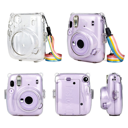 Richwell Carry Case Bag Crystal Hard Cover with Shoulder Strap For Fujifilm Instax Mini 11-garmade.com