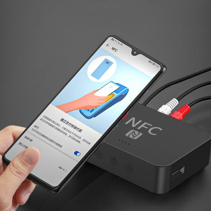 R6 NFC Bluetooth 5.0 Desktop Music Receiver Bluetooth Receiver, Support TF Card-garmade.com