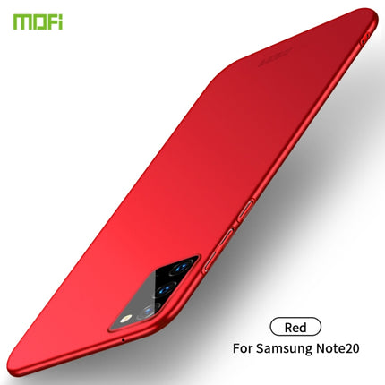 For Samsung Galaxy Note20 MOFI Frosted PC Ultra-thin Hard Case(Red)-garmade.com