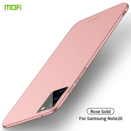 For Samsung Galaxy Note20 MOFI Frosted PC Ultra-thin Hard Case(Rose gold)-garmade.com