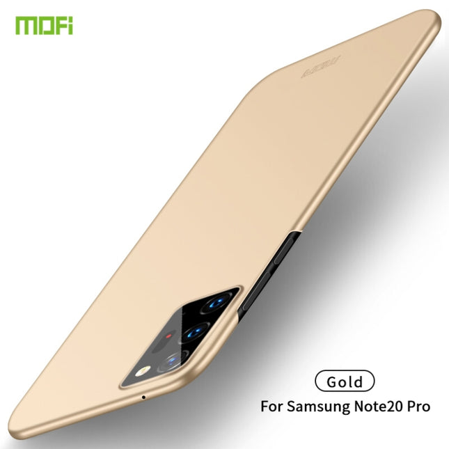For Samsung Galaxy Note20 Ultra MOFI Frosted PC Ultra-thin Hard Case(Gold)-garmade.com